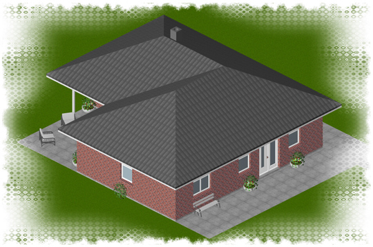 Eingang und Terrasse von oben &ndash; Partner