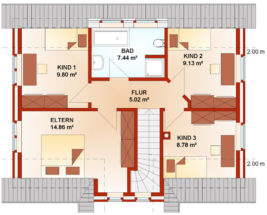 Grundriss Dachgeschoss